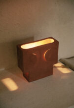 HANDMADE CERAMIC TABLE LAMP - TERRACOTTA 28x10x27 - Image 2