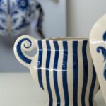 BLUE STRIPES VASE