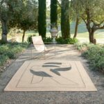 DIEGO ET FRIDA OUTDOOR NATURAL BLACK RUG - 2 SIZES