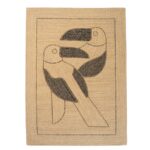 DIEGO ET FRIDA OUTDOOR NATURAL BLACK RUG - 2 SIZES - Image 2