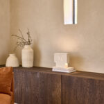 HANDMADE CERAMIC TABLE LAMP 28 x10 x27 - WHITE