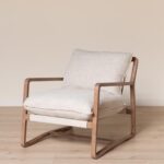 BEIGE ARMCHAIR - 77 X 75 X 89 cm