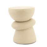 BEIGE SIDE TABLE  35x35x47 cm