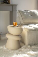 BEIGE SIDE TABLE  35x35x47 cm - Image 2