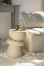 BEIGE SIDE TABLE  35x35x47 cm - Image 3