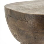 BROWN WOOD SIDE TABLE  37x30x46 cm - Image 5