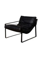 IRON AND LEATHER ARMCHAIR - 85 X 79 X 102 cm  - Image 2