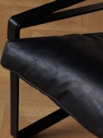 IRON AND LEATHER ARMCHAIR - 85 X 79 X 102 cm  - Image 6
