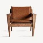 LEATHER ARMCHAIR - 74 X 76 X 78 cm