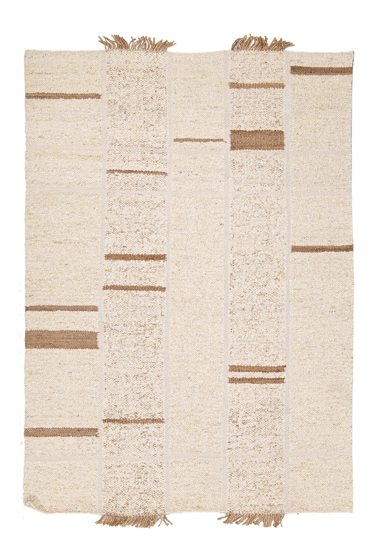 NATURAL CARPET WHITE WHITE NATURAL HANDMADE CARPET 200X300 - Image 1