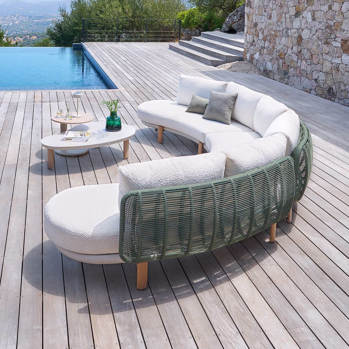 roundA.jpg ALUMINIUM OUTDOOR LOUNGE SET - Image 1