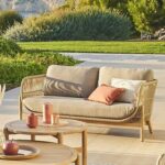 2-SEATER ACACIA OUTDOOR SOFA