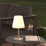 BEIGE OUTDOOR TABLE LAMP - 30 CM - Image 6