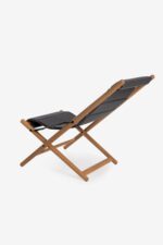 OUTDOOR WOODEN DECK CHAIR - CHARCOAL - Image 2
