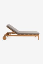 GREY SUNBED - 200x74x30