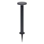 GRAY SOLAR BOLLARD LIGHT - 15,6 x  50 cm