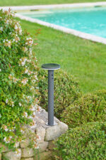 GRAY SOLAR BOLLARD LIGHT - 15,6 x  50 cm - Image 7