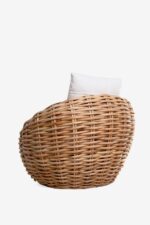 1 SEATER ROUND CHAIR - 100 x 88 x 71 - Image 3