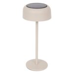 BEIGE SOLAR TABLE LAMP - 13 x  30 cm