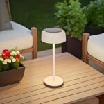 BEIGE SOLAR TABLE LAMP - 13 x  30 cm - Image 4