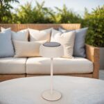 BEIGE SOLAR TABLE LAMP - 13 x  30 cm - Image 5